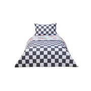 Disney Pixar Cars Cotton Reversible Quilt Cover Set - Single Bed 