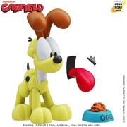Garfield Odie With Food Bowl and Wagging Tail 4" Articulated Figure