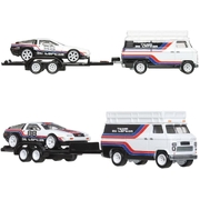Hot Wheels Premium Car Culture Team Transport DMC DeLorean & HW Rally Hauler  