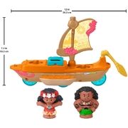Fisher-Price Little People Disney Princess Moana & Maui’s Canoe Playset