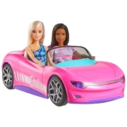 Hot Wheels RC Barbie Convertible 2 Dolls JJT78