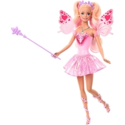 Barbie Fantasy Fairy Doll With Color-Change Wings And Outfit JCP76