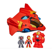 Marvel Iron Man and His Awesome Friends Giant-Sized Armor Iron Jet Playset