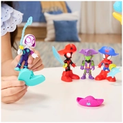 Marvel Spidey and his Amazing Friends Water-Webs Webs Ahoy Bubble Pirate Ship Toy (4 Figures)