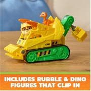 PAW Patrol: The Dino Movie Vehicle Rubble Dino Rescue Bulldozer
