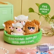 Emotional Support Highland Cows Plush Set