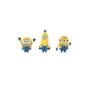 Illumination's Minions Mischief Collection Collectable Small Action Figures 3 Pack