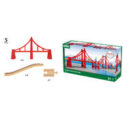 Brio World Double Suspension Train Bridge 5pc 33683