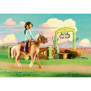 Playmobil Spirit Riding Free Pru & Chica Linda with Horse Stall 59pc