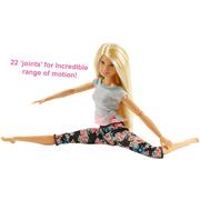 Barbie Made to Move Doll with Blonde Hair & Floral Yoga Pants