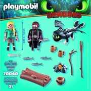Playmobil How to Train your Dragon Hiccup, Astrid And Dragon 21pc 70040