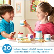 Melissa & Doug Wooden Steep & Serve Tea Set 
