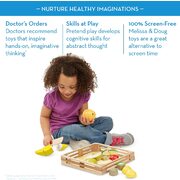 Melissa & Doug Wooden Cutting Fruit Set Playset
