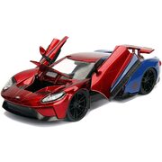 Metals Die Cast Marvel Spider-Man & 2017 Ford GT Figure