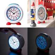 Ertt Easy Read Time Teacher Alarm Clock 24 Hour - red bue