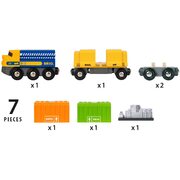 Brio World Three-Wagon Cargo Train 7pc 33982