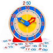 Melissa & Doug Wooden Turn and Tell Clock