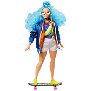 Barbie Extra Doll #4 with Skateboard & 2 Kittens