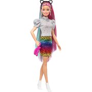 Barbie Leopard Rainbow Hair Doll
