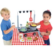 Melissa & Doug Deluxe Wooden Cooktop Set