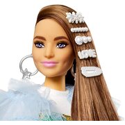 Barbie Extra Doll #9 in Blue Ruffled Jacket with Pet Crocodile