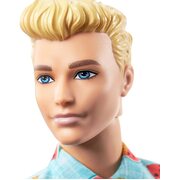 Barbie Fashionistas Ken Doll #152 Blonde Hair Blue Tropical-Print Shirt