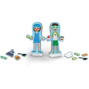 Melissa & Doug Magnetivity Magnetic Building Dress & Play Food Truck Playset