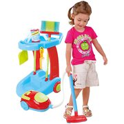 PlayGo My Cleaning Trolley with Power Vacuum Cleaner Role play Toy 