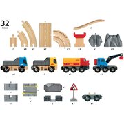 Brio World Rail & Road Loading Set 32pc 33210