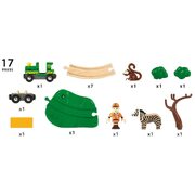 Brio World Safari Railway Set 17pc 33720 Wooden Toy Train Set 