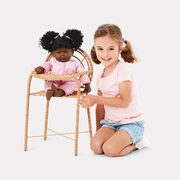 Faux Rattan Doll High Chair