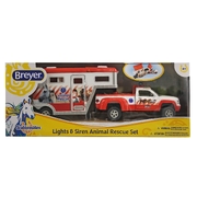 Breyer Stablemates Animal Rescue Truck & Gooseneck Trailer 1:32 Scale