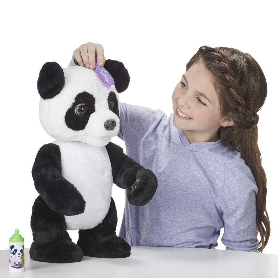 Furreal Friends Plum The Curious Panda Bear Interactive Kids Plush