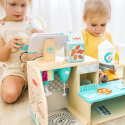 Melissa & Doug Wooden Cafe Barista Coffee Shop Playset