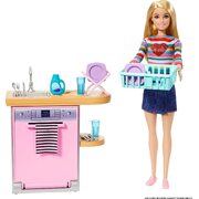 Barbie Indoor Furniture Dishwasher and Washing Accessories Playset HJV34