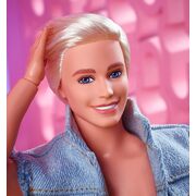 Barbie the Movie Collectible Ken Doll Wearing Denim Matching Set HRF27