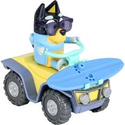 Bluey Figure & Vehicle Beach Quad with Bandit Pack