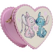 Loungefly Lilo & Stitch, Stitch & Angel Heart 9" Faux Leather Crossbody Bag