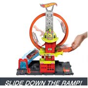 Hot Wheels City Super Loop Fire Station