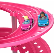 Hot Wheels RacerVerse Barbie Spiral Race Track Set
