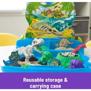 Kinetic Sand Dino Fossil T- Rex Dig Case