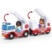 Large View Brio World Rescue Ambulance 4pc 36035