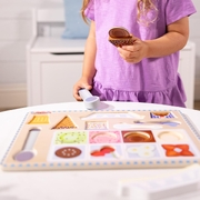 Melissa & Doug Wooden Puzzle Play Ice Cream Magnetic 