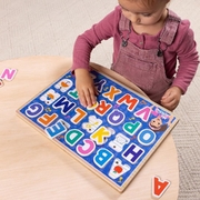 Melissa & Doug Ms. Rachel Alphabet Phonics Wood Sound Puzzle