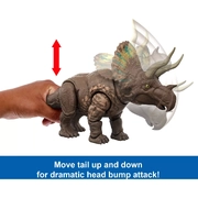 Jurassic World Rebirth Gigantic Thrashers Eotriceratops Dinosaur Figure Toy