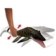 Jurassic World Rebirth Bite N Blast Mosasaurus Action Figure and Mini Dilophosaurus