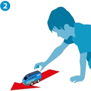 Large View Brio World Pull Back Train 1pc 36019