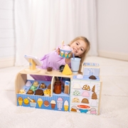 Melissa & Doug Wooden Cool Scoops Ice Creamery Playset