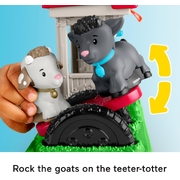 Fisher-Price Little People Feed & Play Goat Yard Playset For Toddlers With 3 Pieces