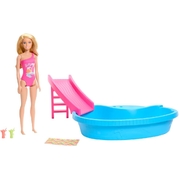 Barbie Doll and Pool Playset HRJ74